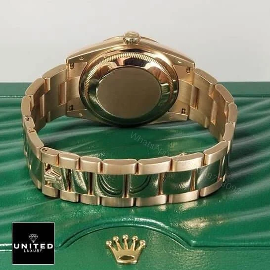 View 6 of Rolex Day-Date 128235 AR Rose Gold Wrapped Chocolate Dial Replica
