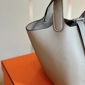 View 9 of Hermes Picotin 18 Gray togo leather Sliver Hardware