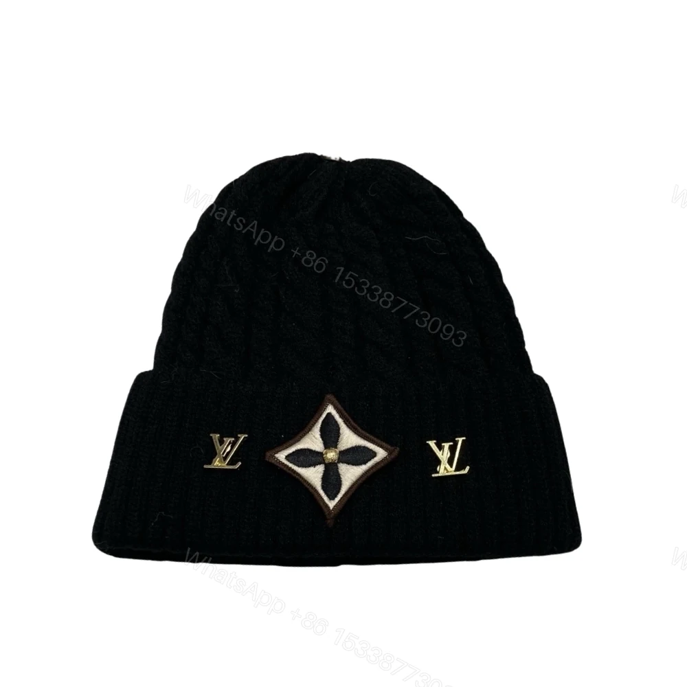 Louis Vuitton Lv Headline Beanie In Black Wool — view 1