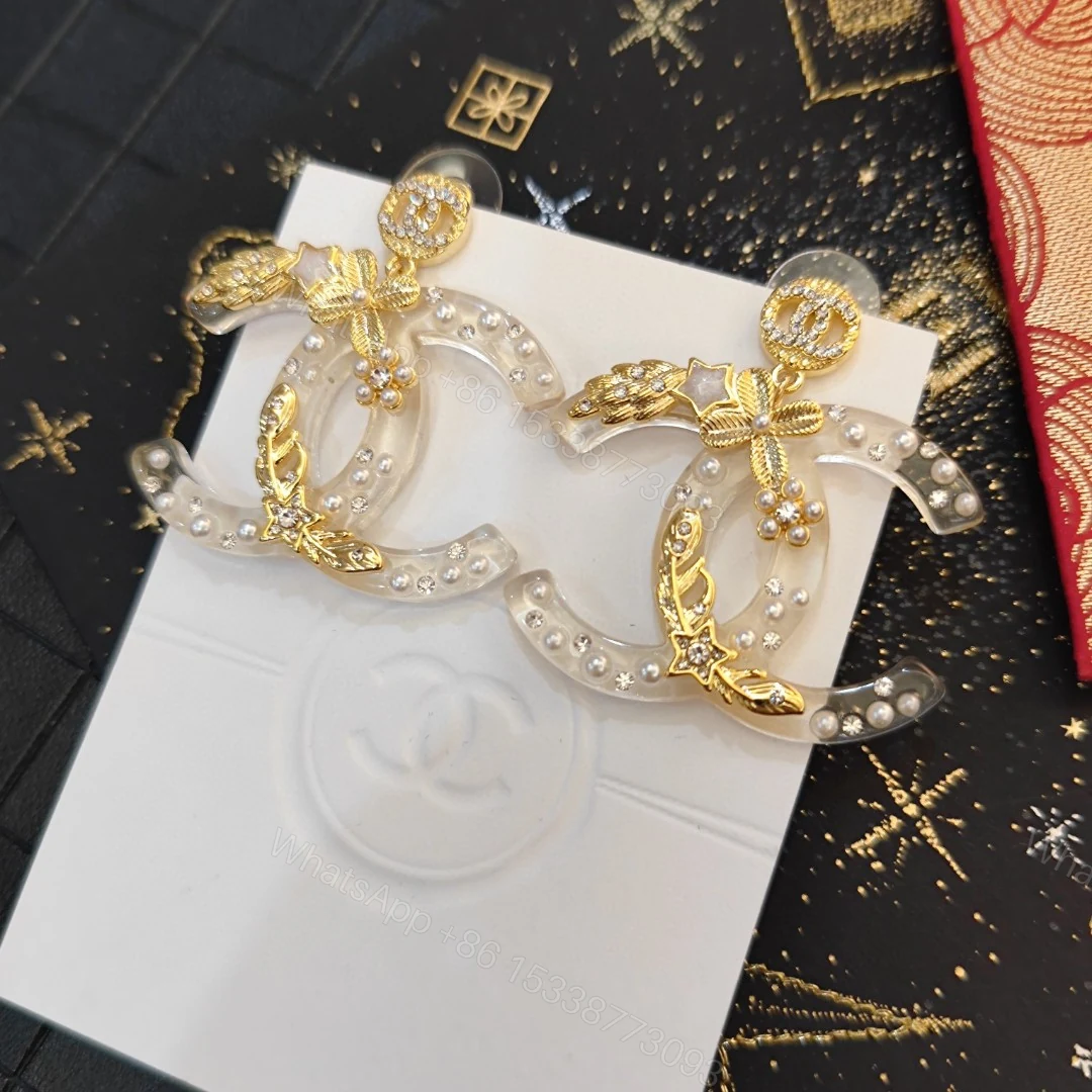 Chanel 原單 珍珠星星雙C耳環 夢幻設計 高級感耳飾推薦 — view 1