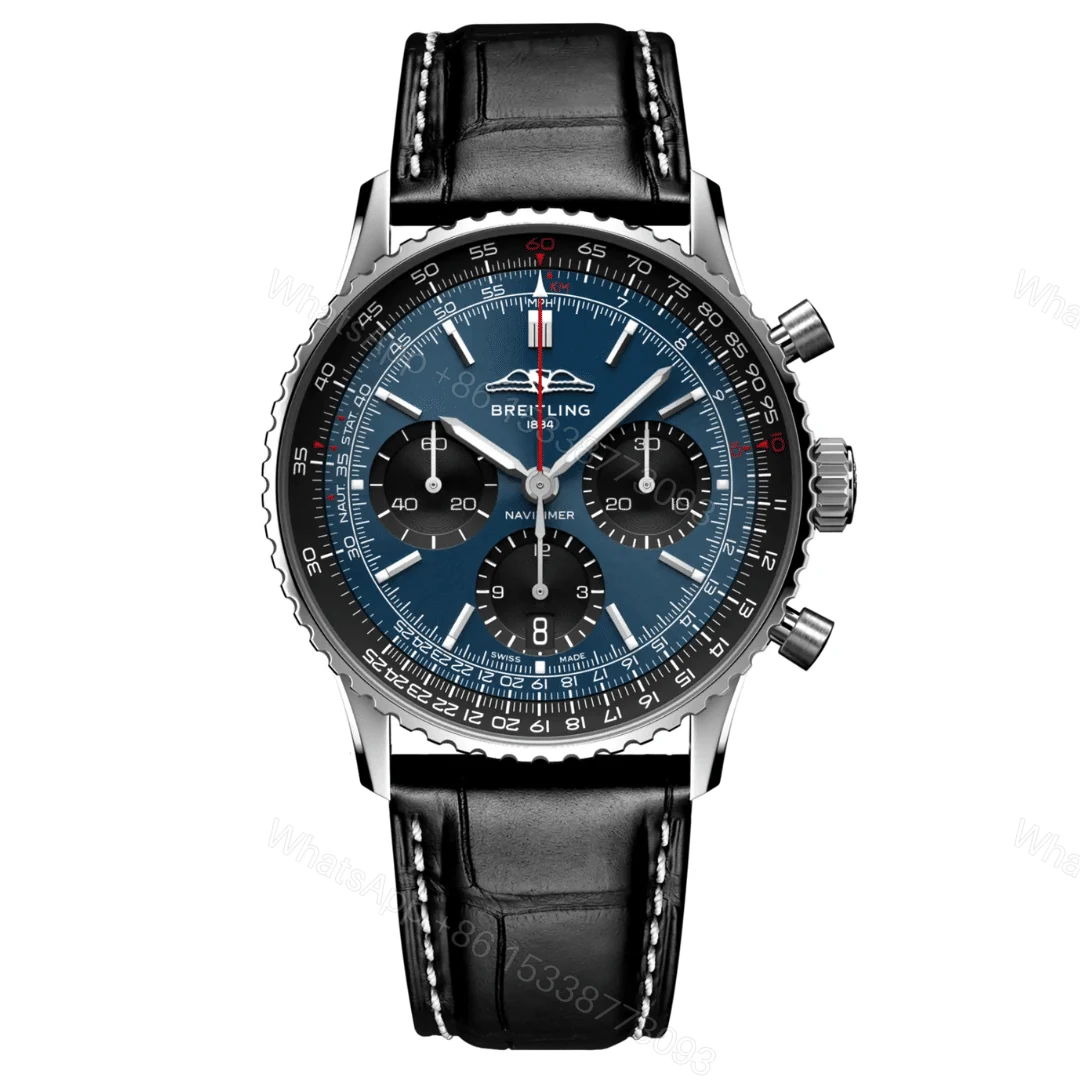 Breitling Navitimer B01 Chronograph Dark Blue Dial Replica — view 1