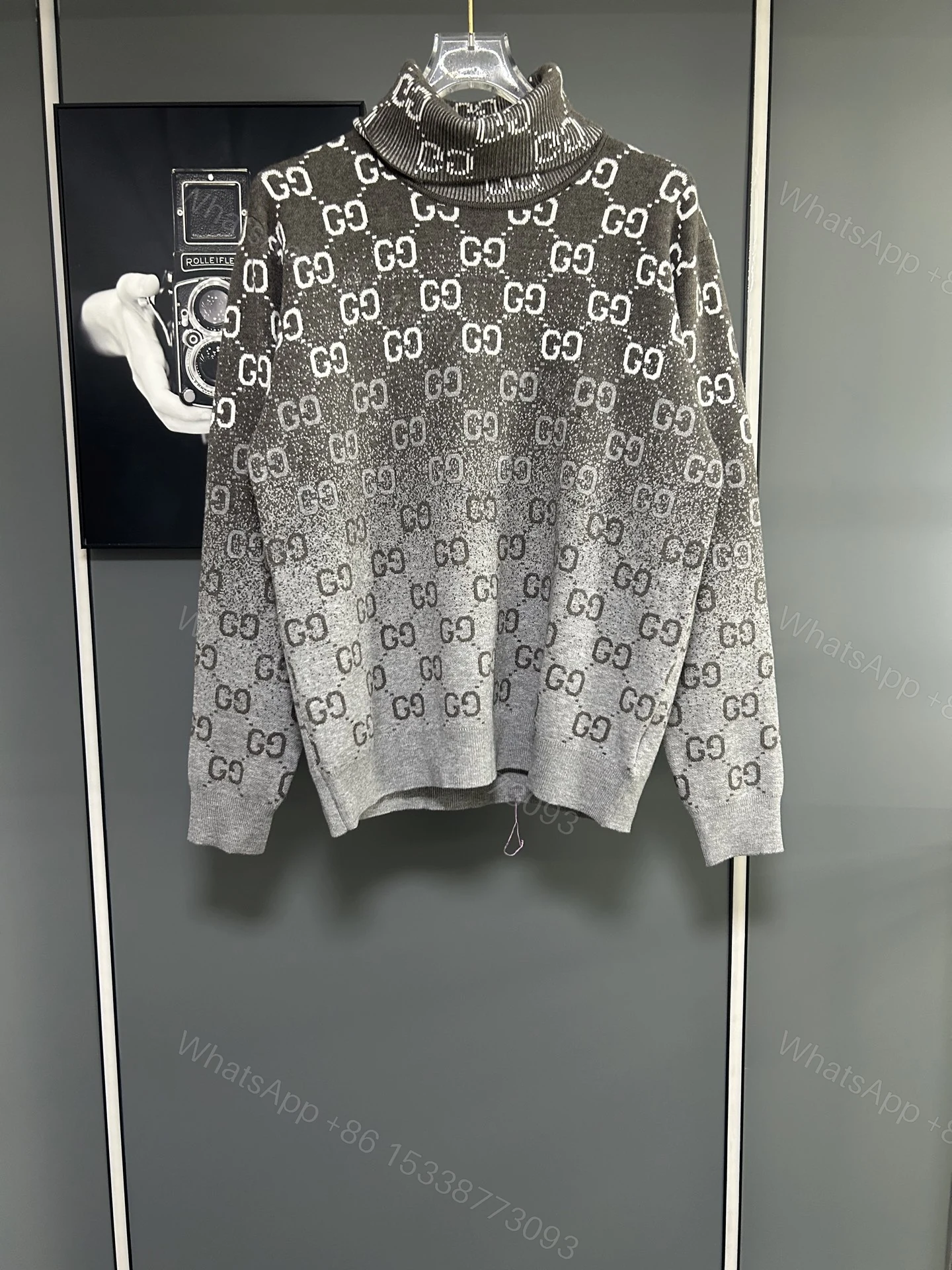 Gucci 高仿男士高領毛衣 GG漸層針織設計 冬季精品必備款 — view 1