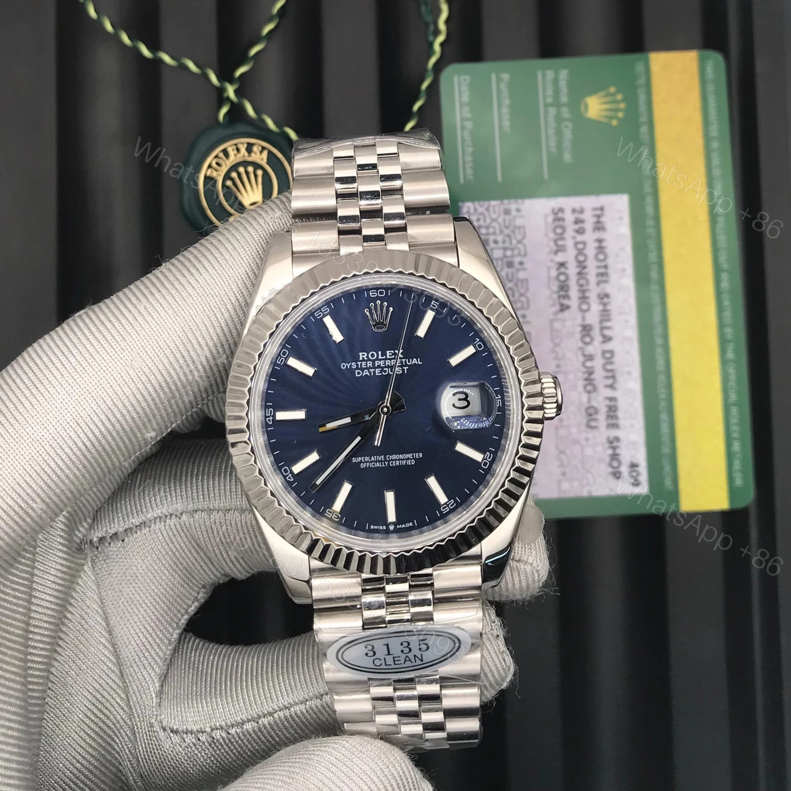 Rolex Datejust Blue Super Clones — view 1
