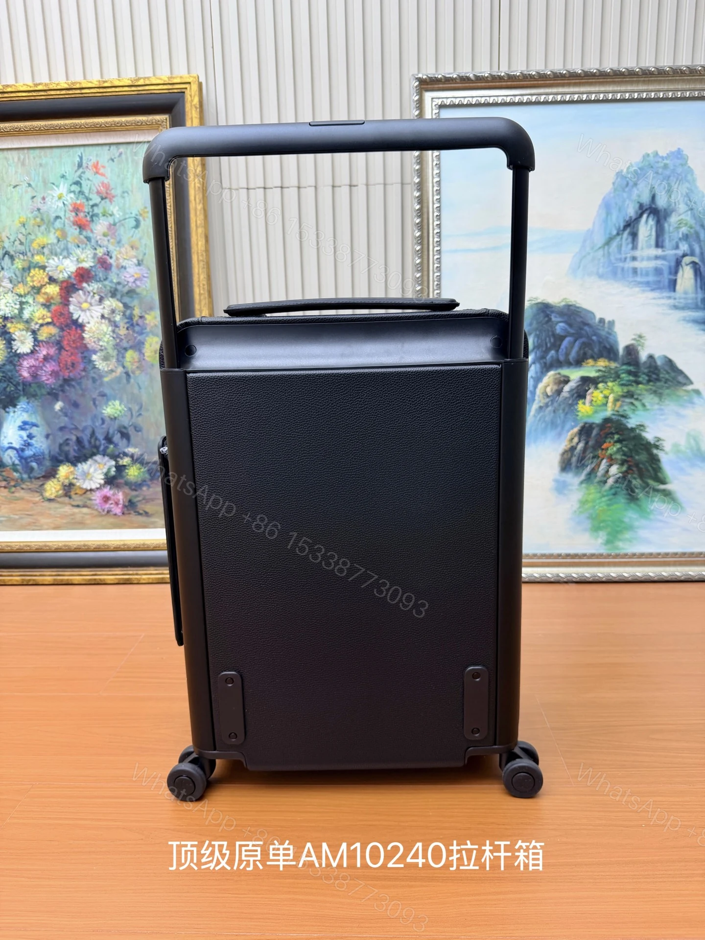 LV A貨 黑色皮革 Horizon 拉桿箱 商務登機箱 四輪靜音旅行箱 — view 1