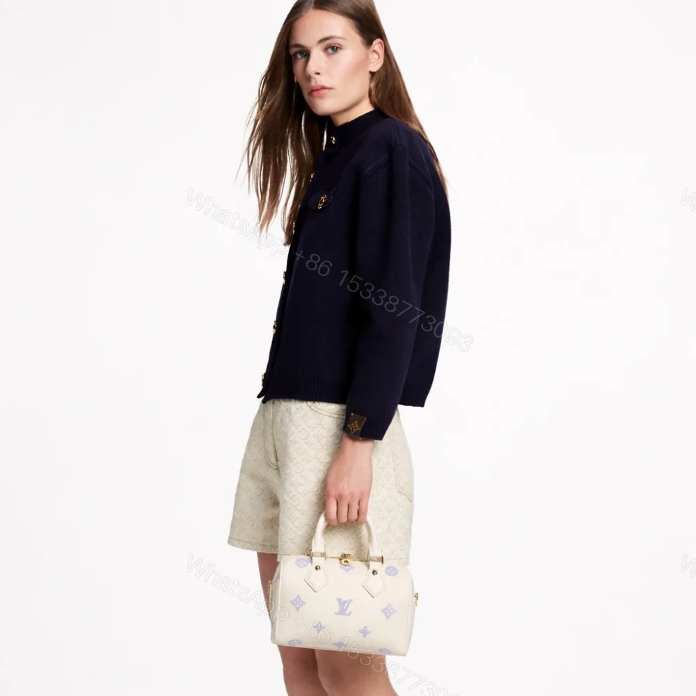 View 6 of Louis Vuitton Speedy Bandoulière 20 Bag Off White And Lavender 20Cm
