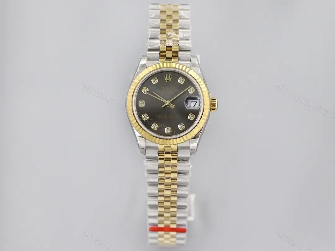 Rolex Datejust 36 Two Tone Diamond Replica Premium Grey Dial Jubilee Bracelet 116233-0205 — view 1