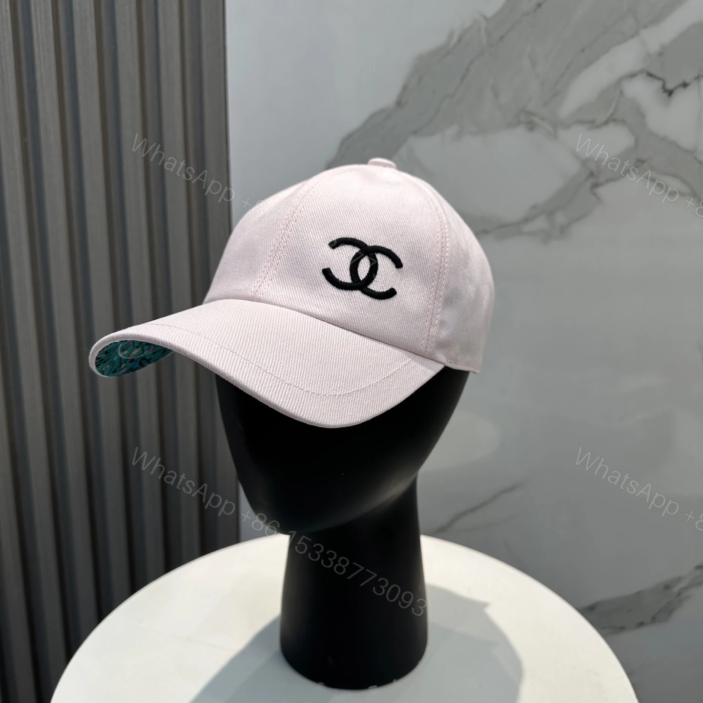 Chanel一比一棒球帽女款粉色簡約刺繡Logo休閒百搭款 — view 1