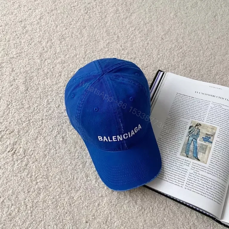 Blue Balenciaga Cap: City-Ready Luxury Cap — view 1