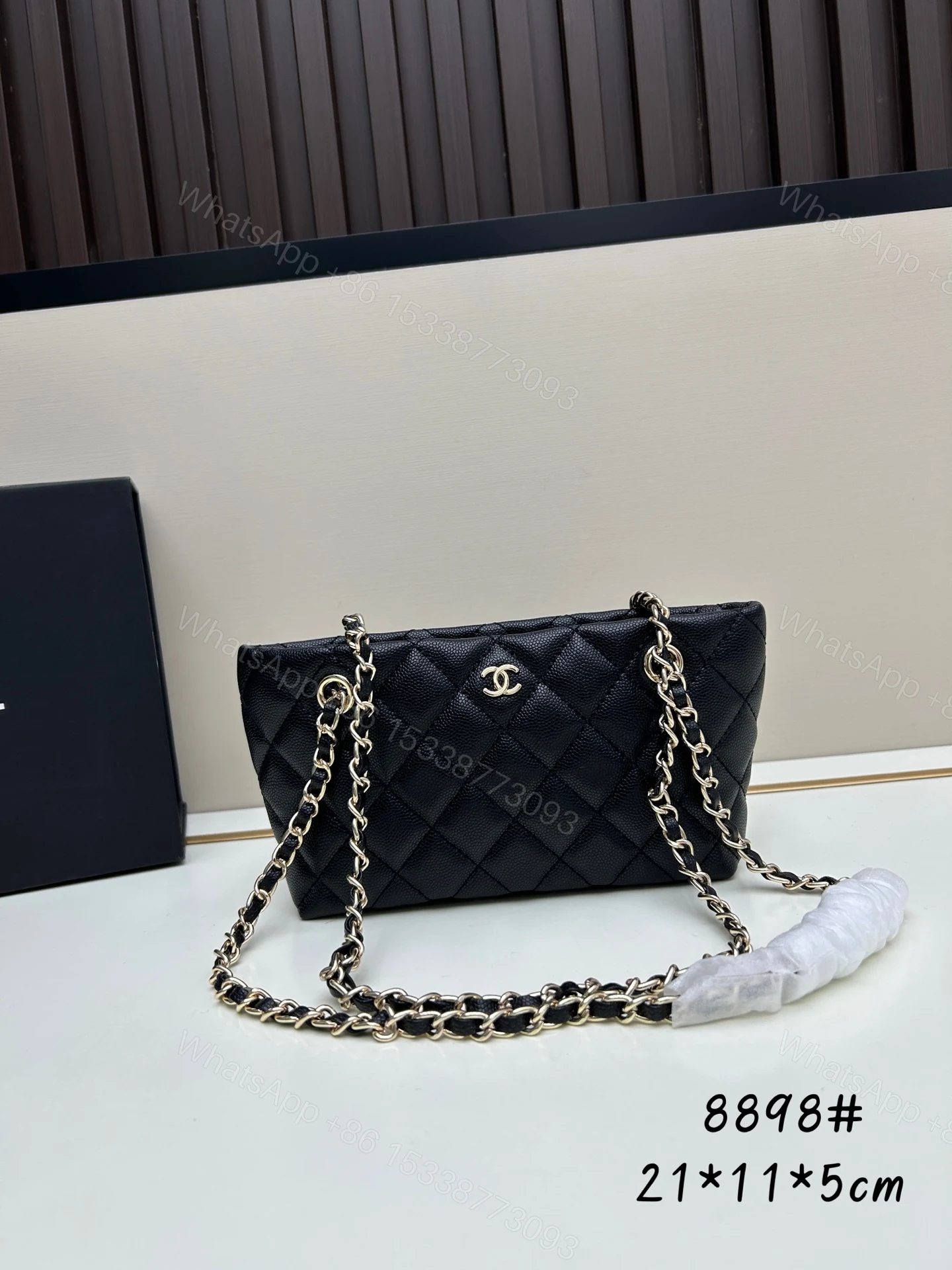 Chanel 一比一黑色迷你鏈條包 經典小香風斜背 女用小包設計 — view 1
