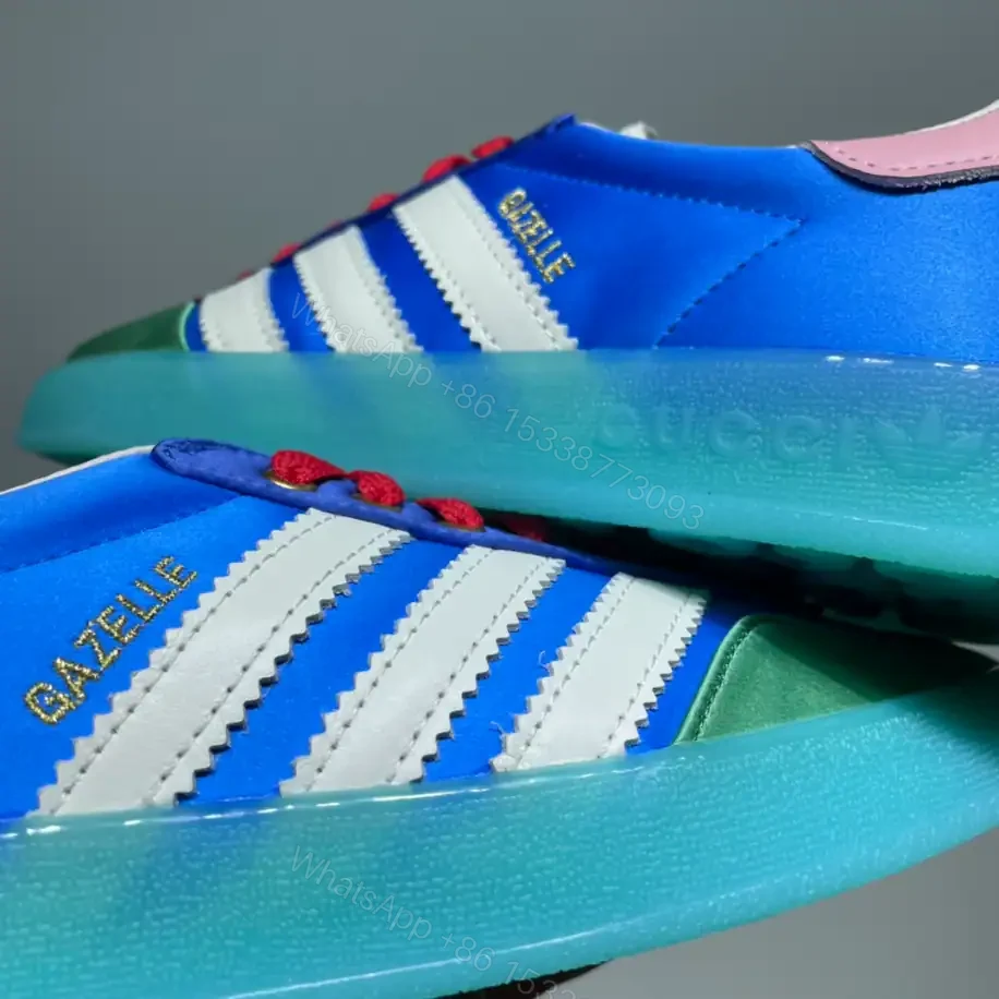 View 6 of ADIDAS X GUCCI GAZELLE LOW-TOP SNEAKERS IN LIGHT BLUE – GC186