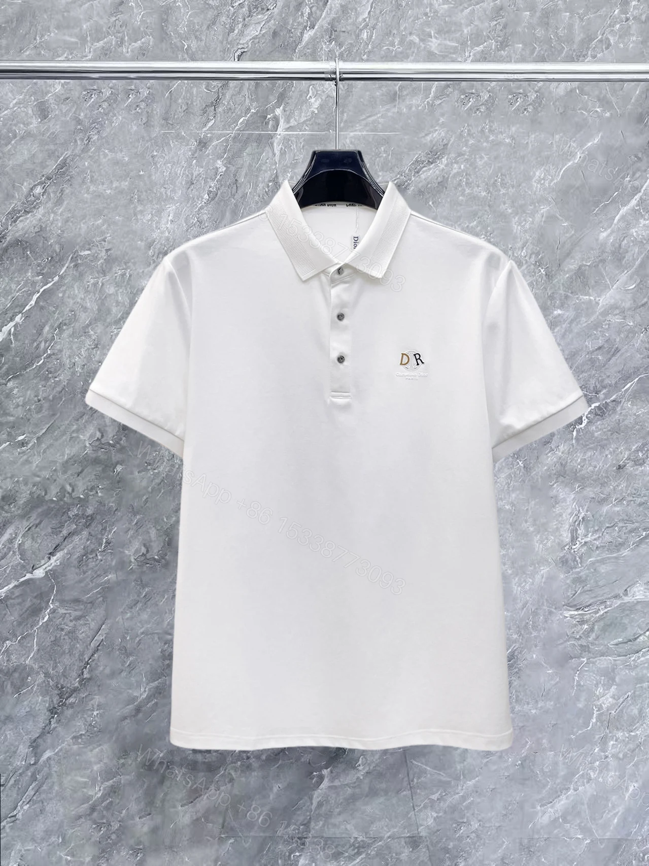 一比一Dior DR字母POLO衫男士簡約翻領短袖 — view 1