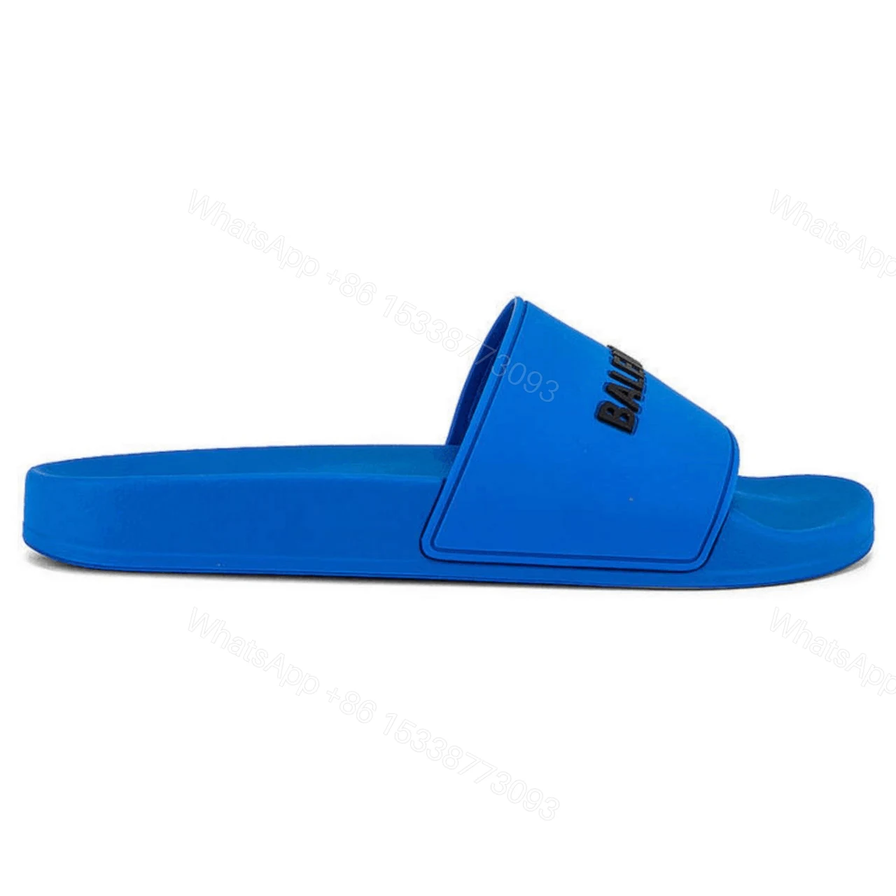 BALENCIAGA RUBBER LOGO POOL SLIDE SANDALS – BBS1 — view 1