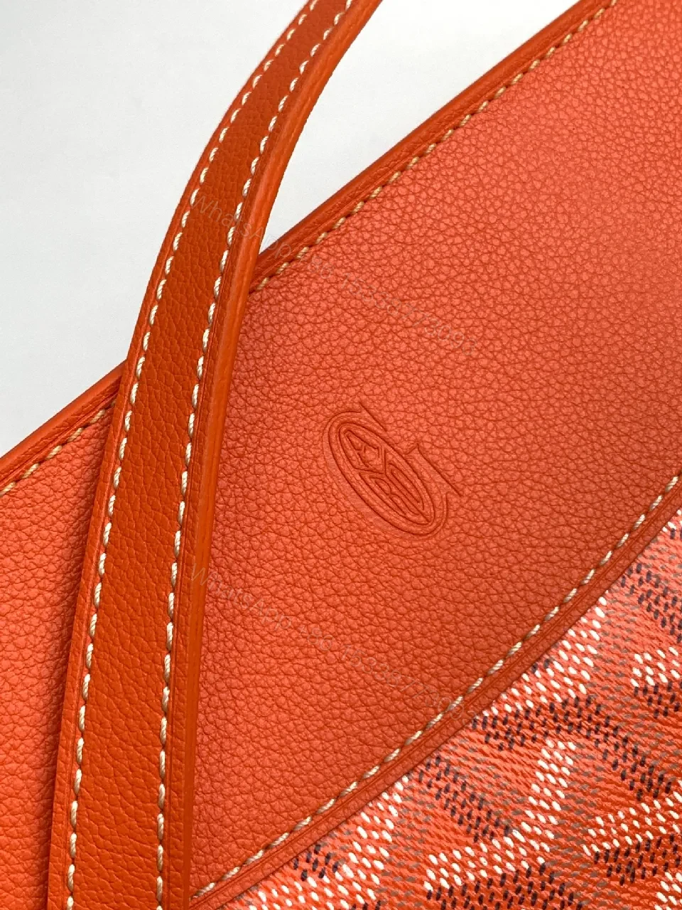 View 5 of Coral Calfskin Crossbody: Compact Luxury, Geometric Motif Bag