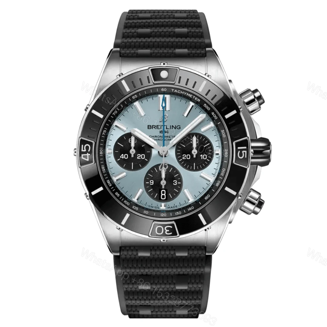 Breitling Super Chronomat B01 Blue Dial Replica — view 1