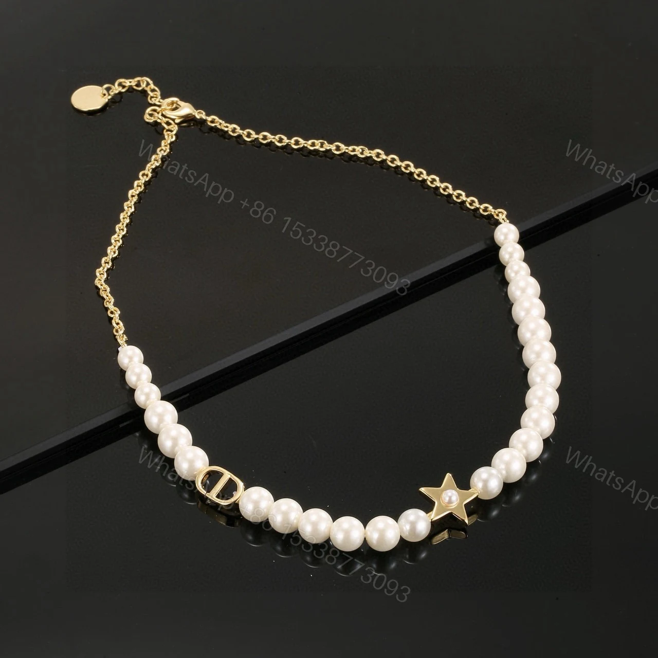 高仿 Dior珍珠星星手鏈女款法式輕奢飾品 — view 1
