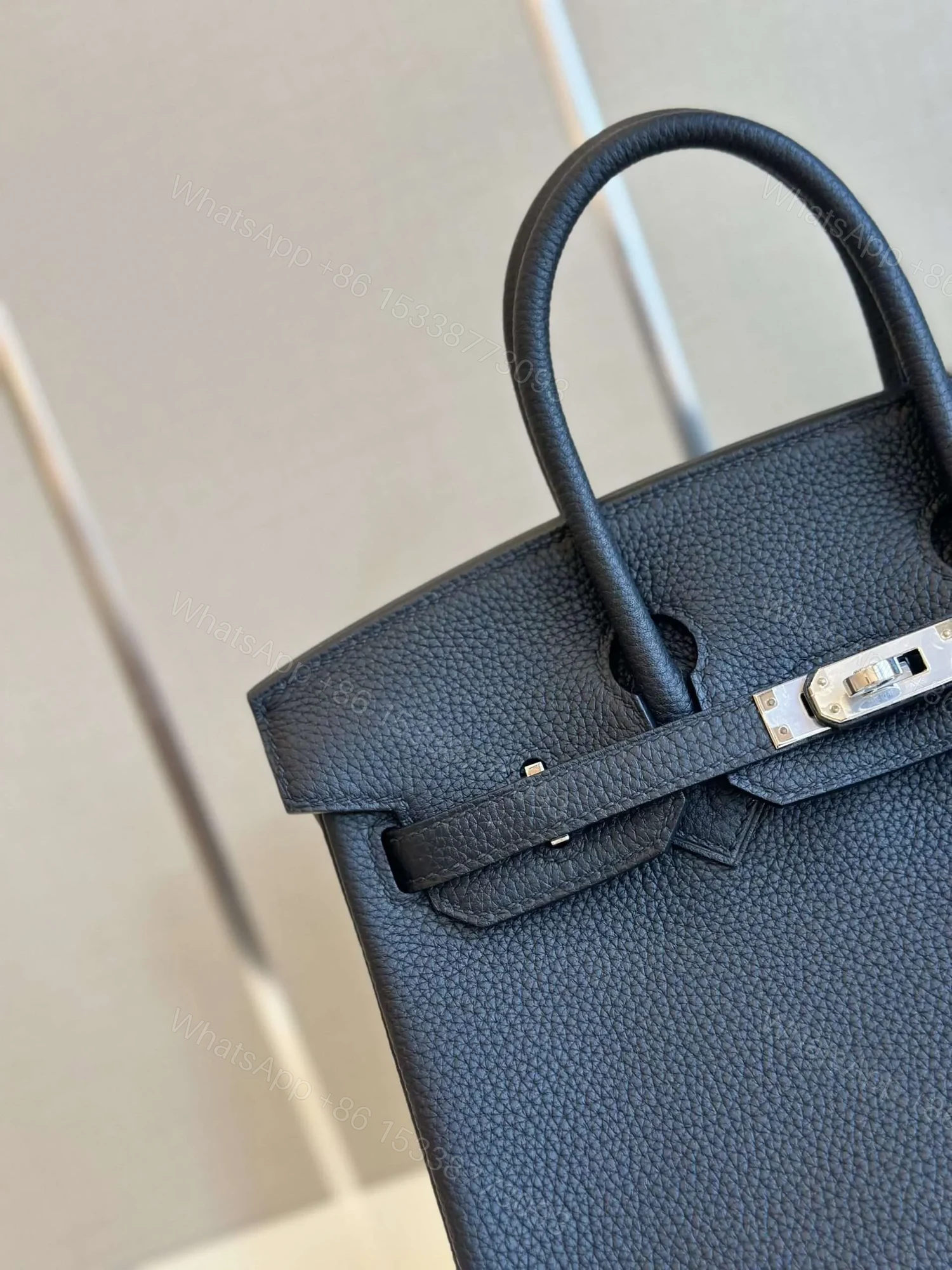View 5 of HN 30 Dakr Blue Togo Leather Palladium Hardware