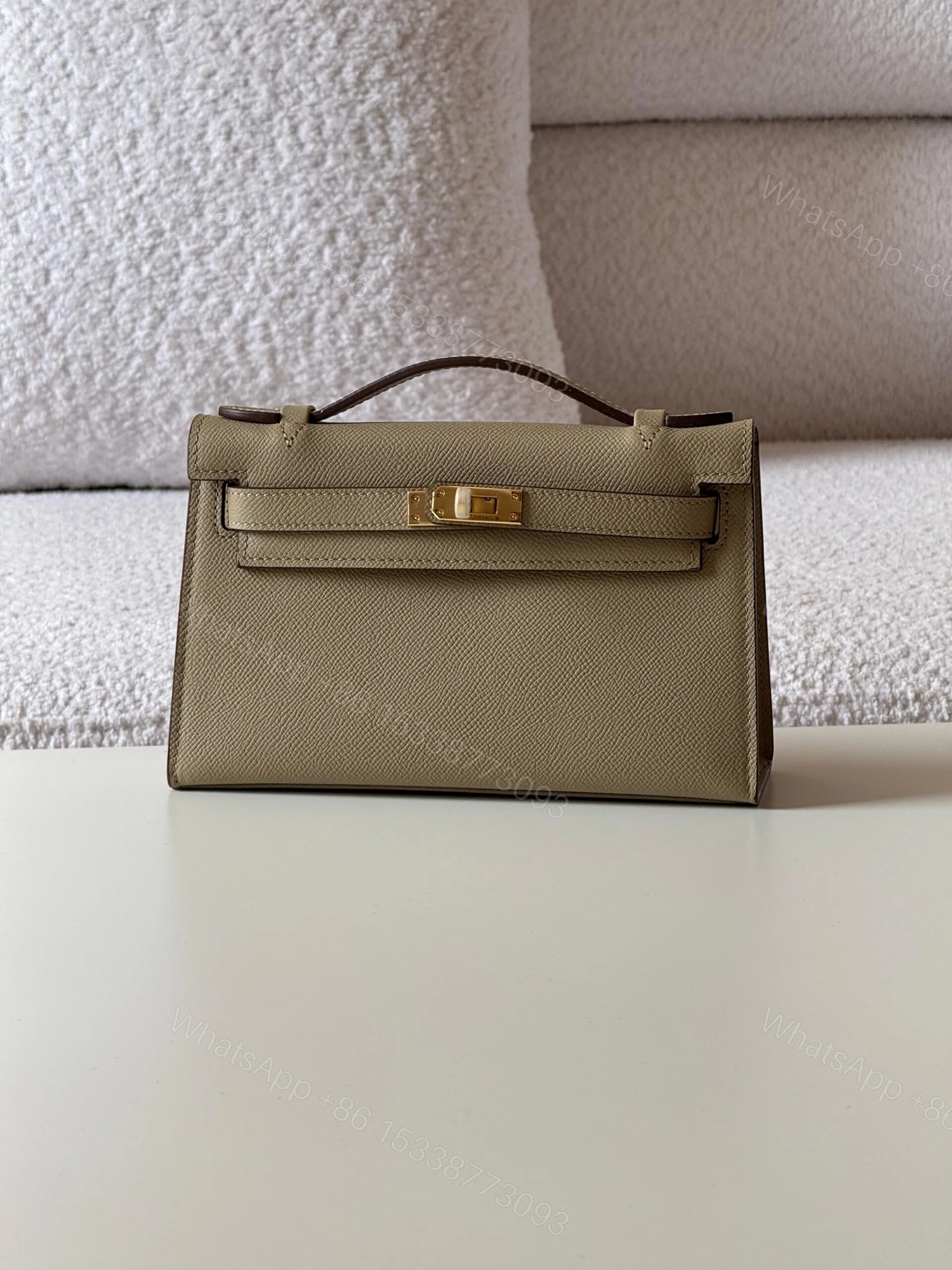 Hermès Kelly Elephant Grey Epsom leather Bag — view 1