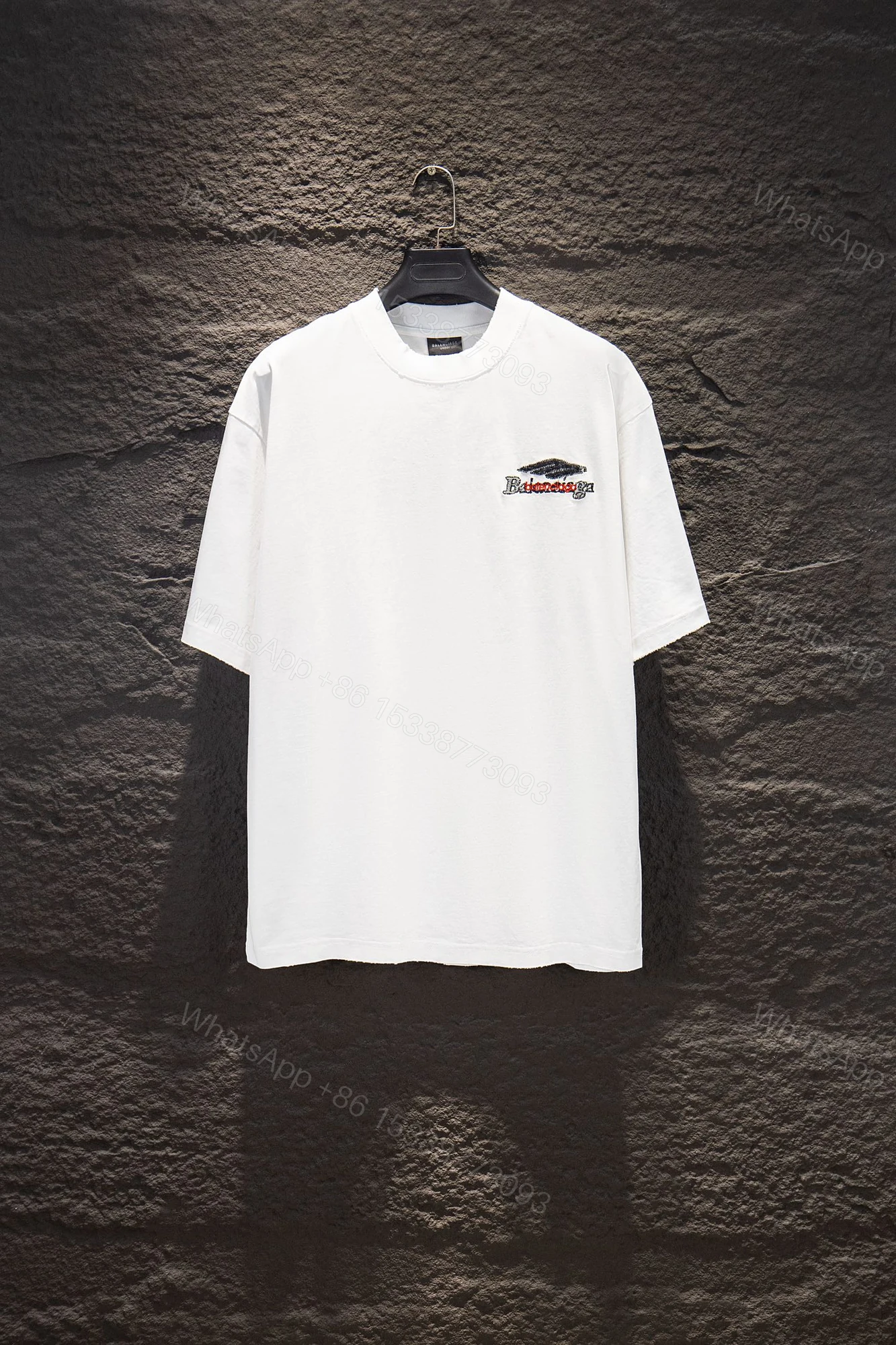 Balenciaga A貨 男款 刺繡Logo短袖T恤 極簡街頭休閒款 — view 1