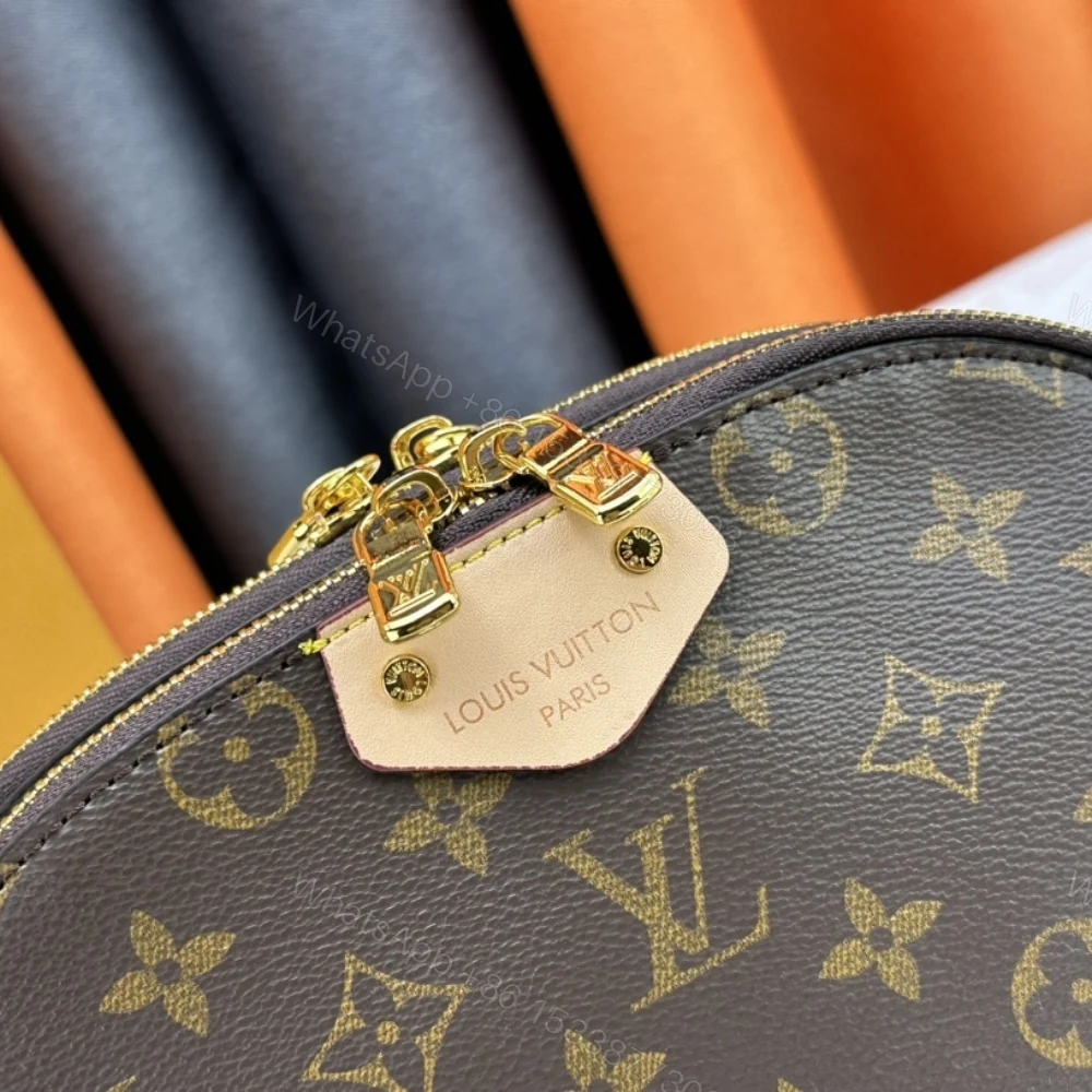 View 5 of Louis Vuitton Be Alma Monogram Canvas Beige Tag 22Cm