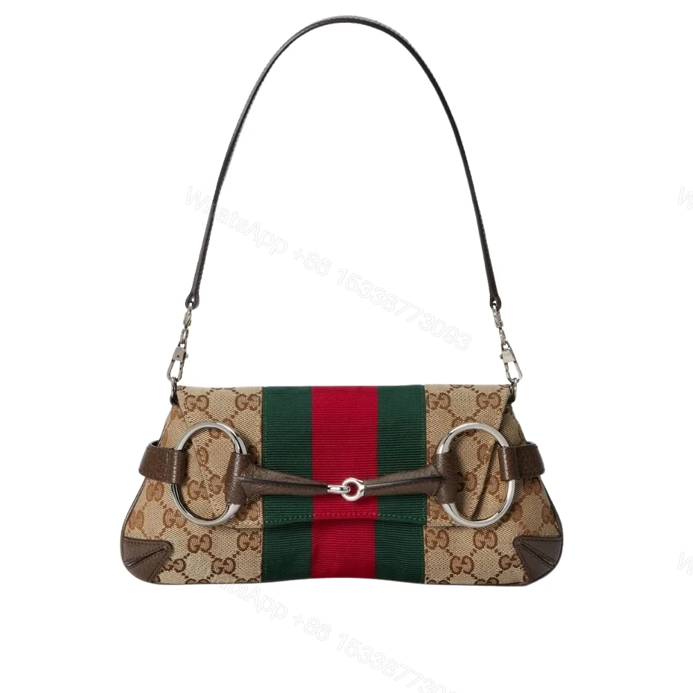 Gucci Horsebit Chain Small Shoulder Bag Beige 27Cm — view 1