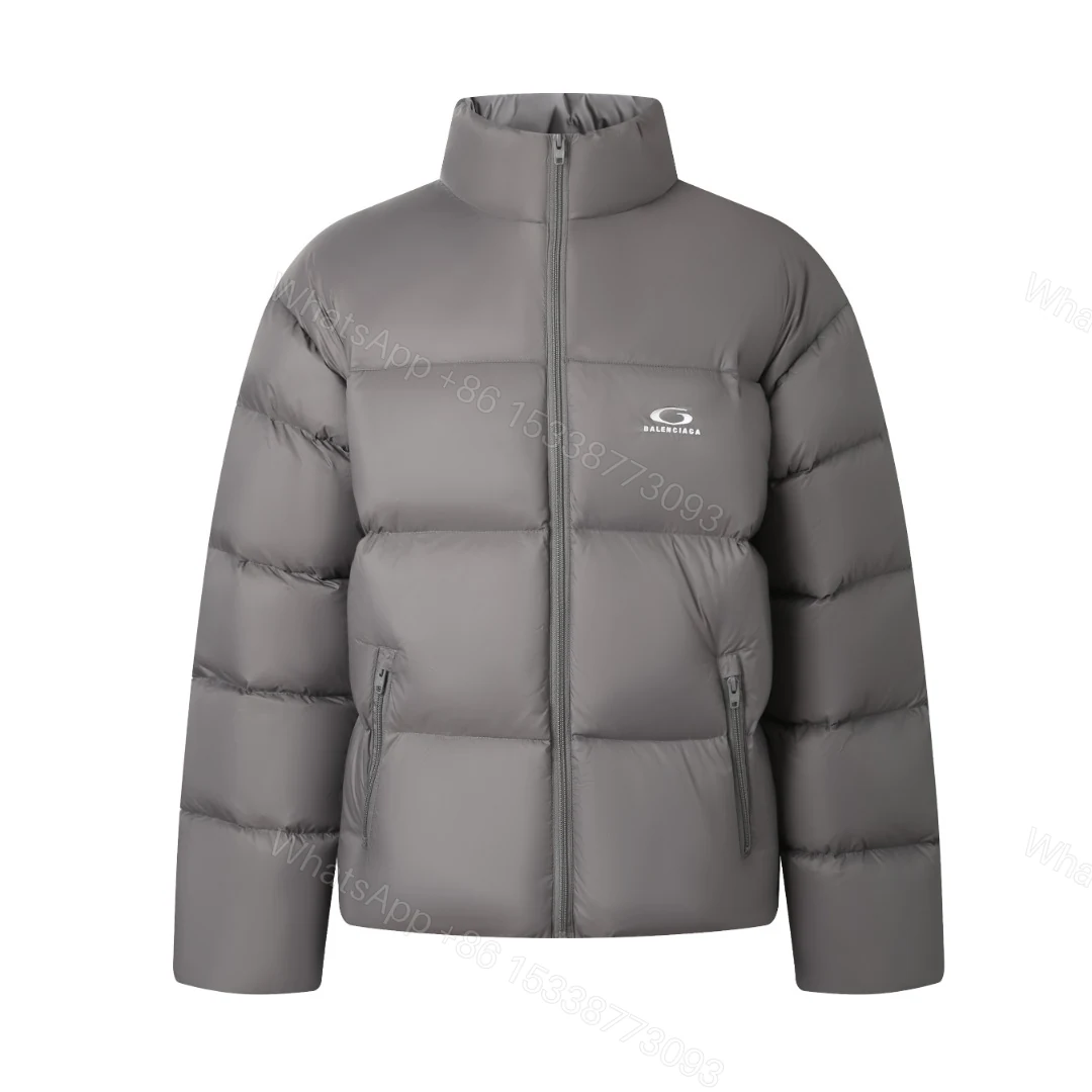 Balenciaga A貨男士羽絨外套 灰色立領極簡保暖款 — view 1