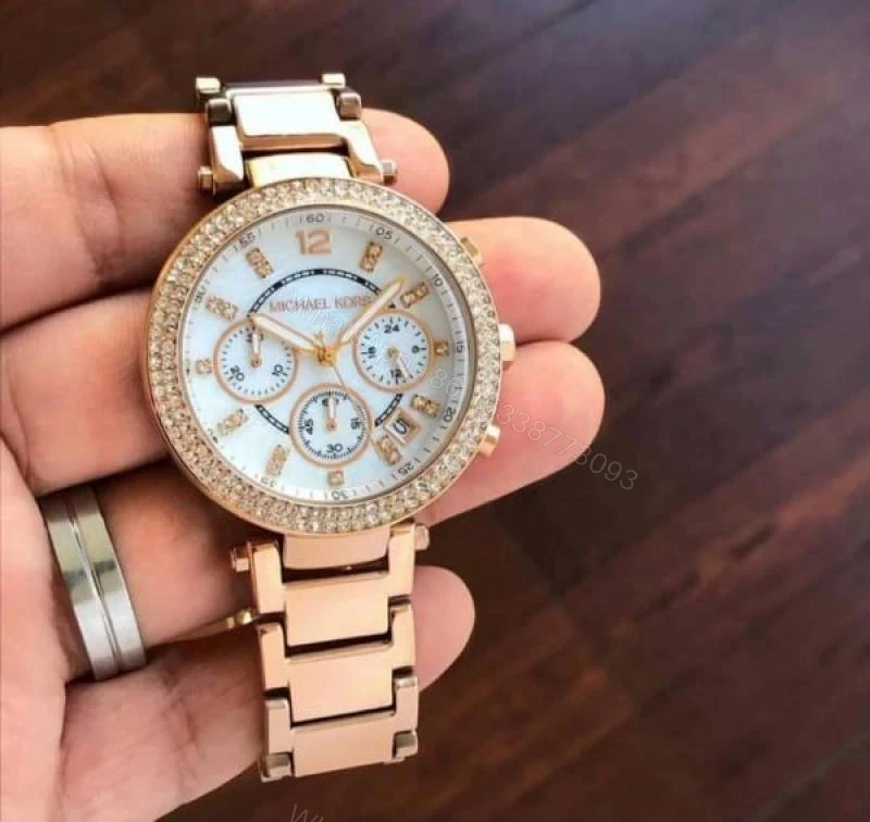 First Copy Michael Kors Parker Rose Gold Women’s Analog Watch — view 1
