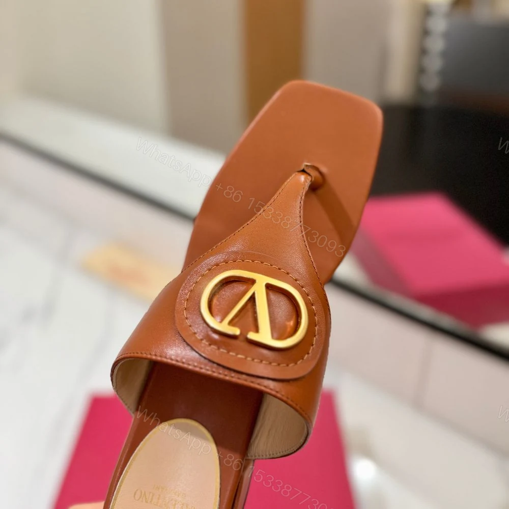 View 9 of Valentino Garavani Vlogo Signature Sandals Brown