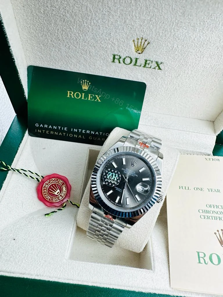 Rolex Datejust Silver Dial Replica Watch — view 1