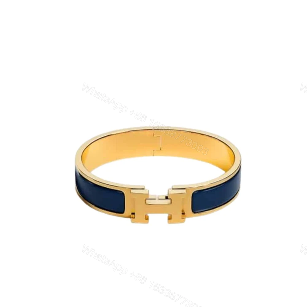 Hermes Clic Clac H Bracelet Blue — view 1