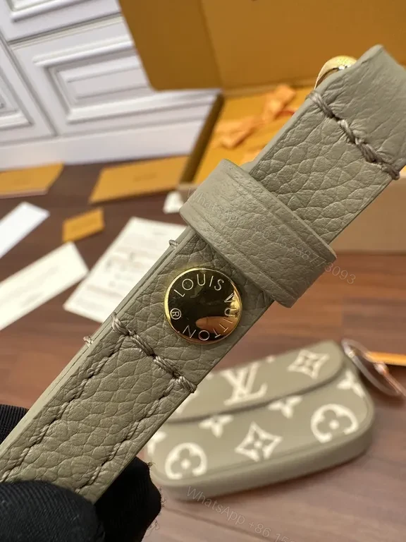 View 7 of Patterned Monogram Crossbody: Luxe LV-Inspired Compact Bag