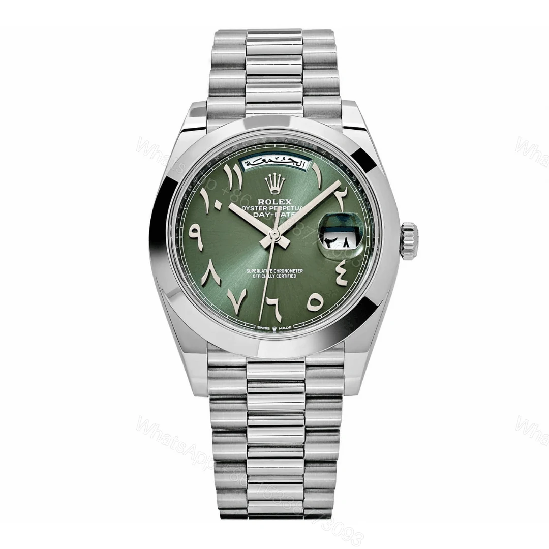 Rolex Day-Date Green Arabic Dial Replica — view 1