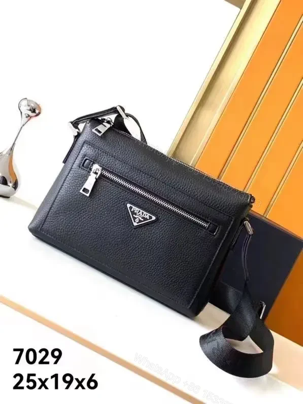 Prada Black Leather Clutch Bag — view 1