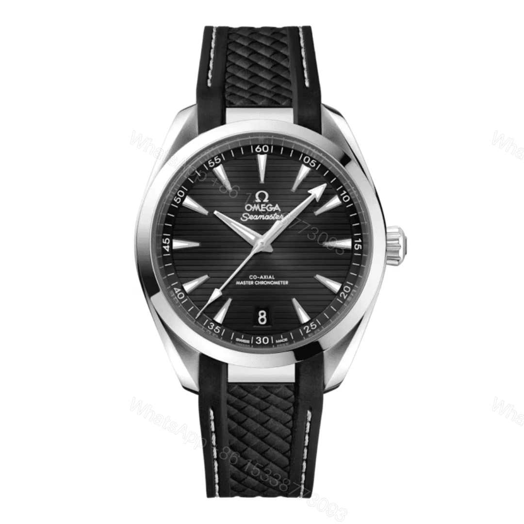 Omega Seamaster Black Leather Replica — view 1