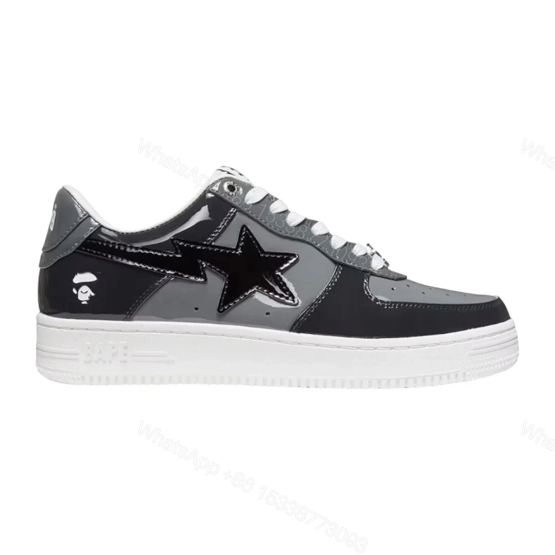 A Bathing Ape Bape Sta Low BLack Gray — view 1