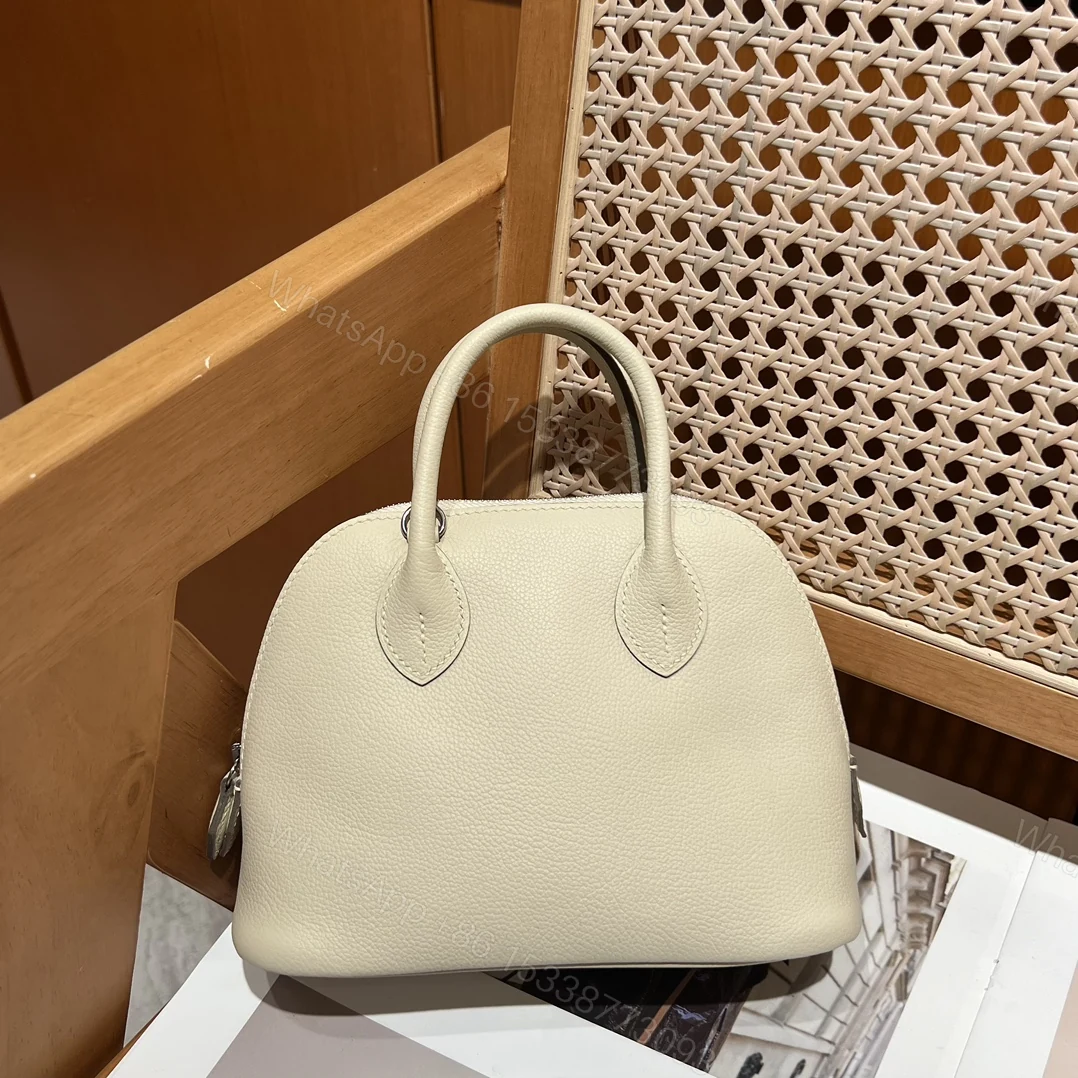 Hermes 原單 女款 Bolide 手提包 奶油白簡約款 — view 1