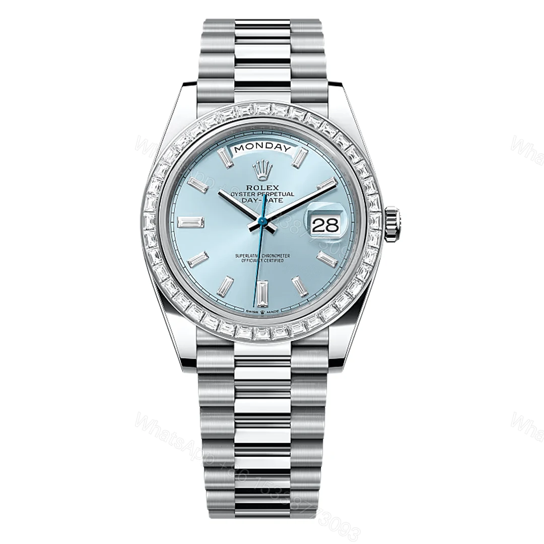 Rolex Day-Date 40 Diamond Bezel and Dial Replica — view 1