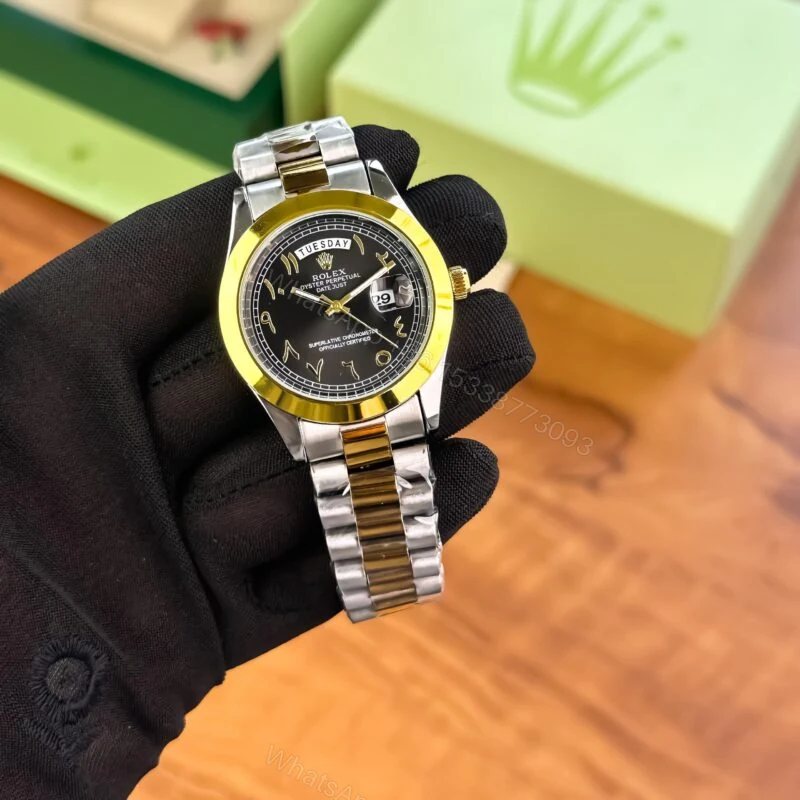 Rolex Day-Date Black Dial 40mm Quartz — view 1