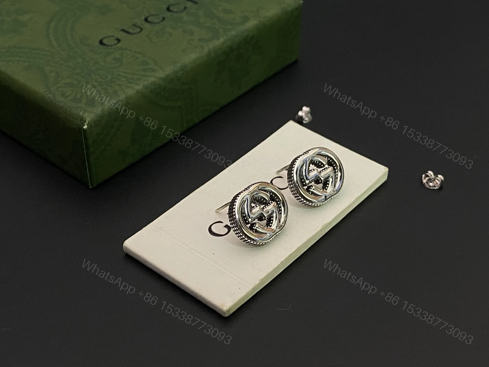 GUCCI一比一復刻雙G耳釘 經典簡約高端款 — view 1