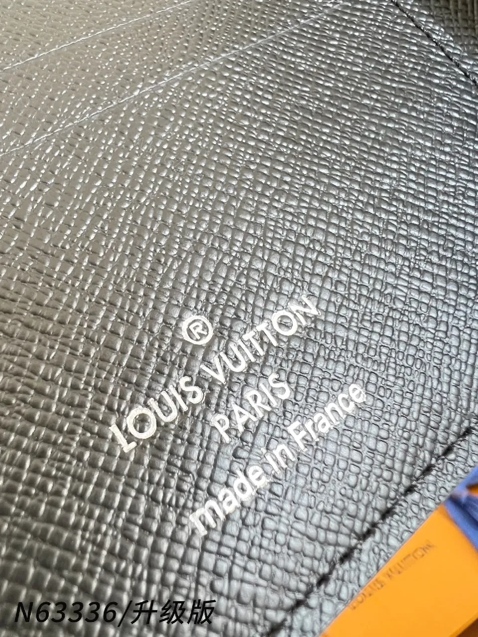 View 5 of Damier Patterned Compact Wallet - Sleek Everyday Luxury
