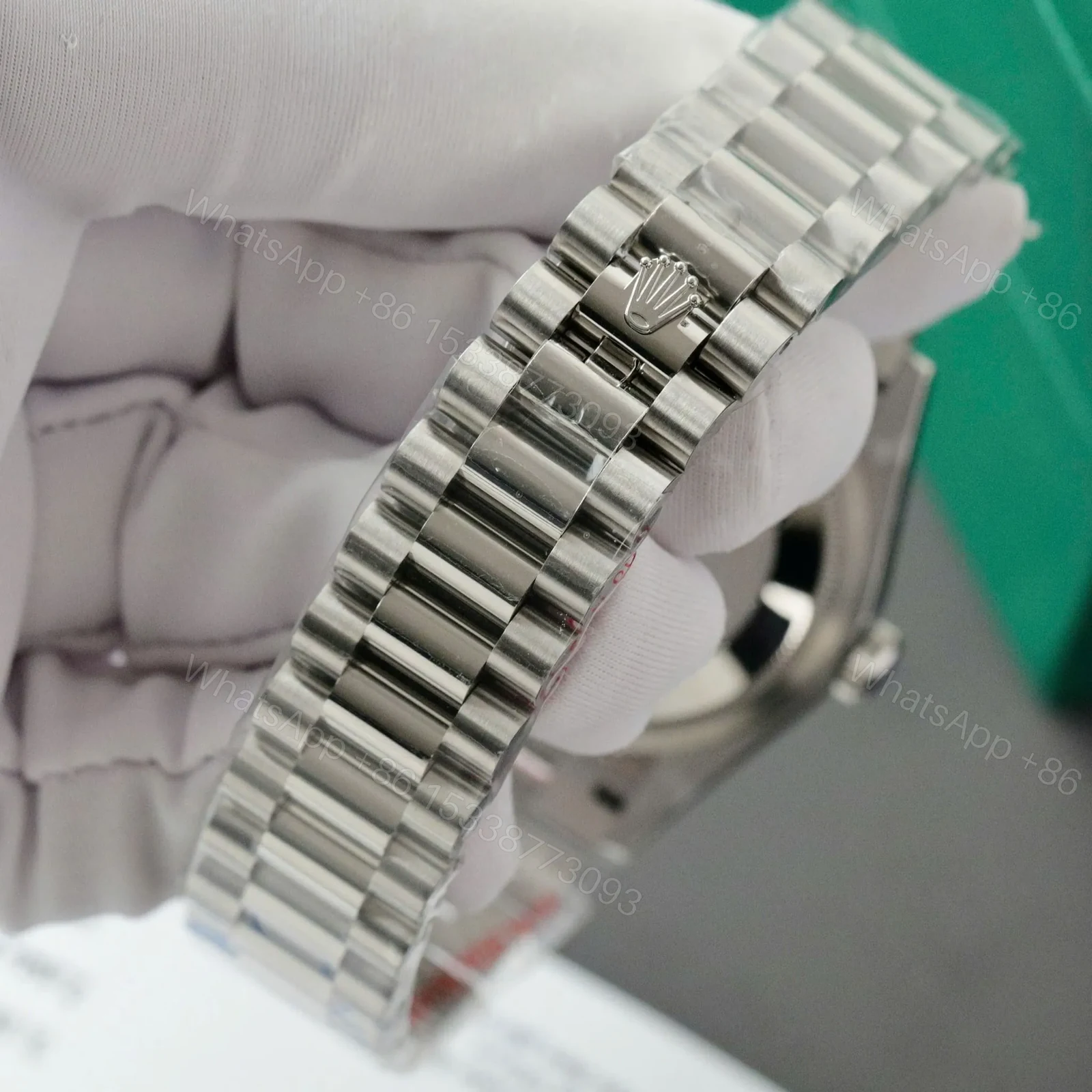 View 5 of Superclone Rolex Day-Date Diamond-Paved Dial 128236-0003 36 mm