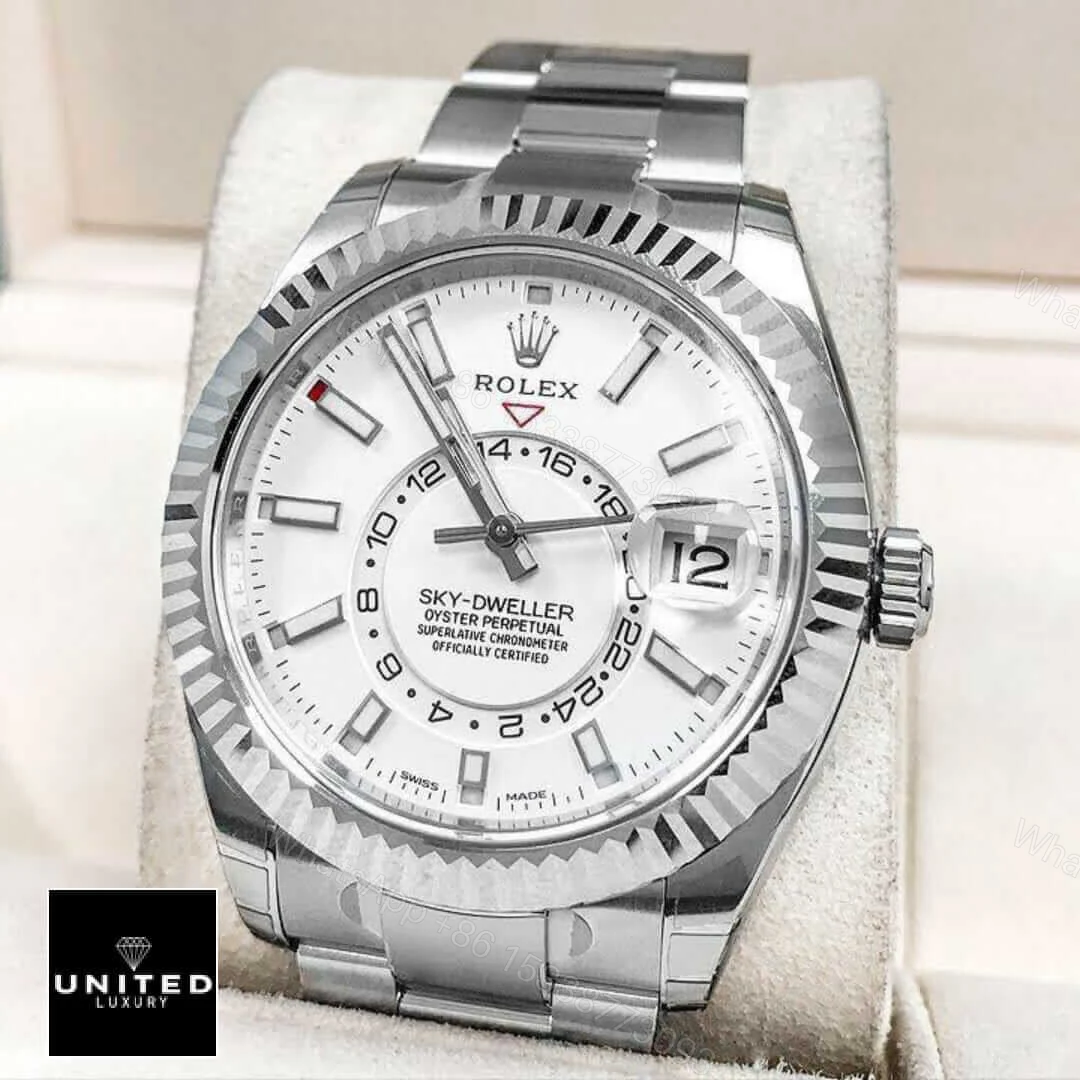 View 8 of Rolex Sky-Dweller 326934 White Dial Replica