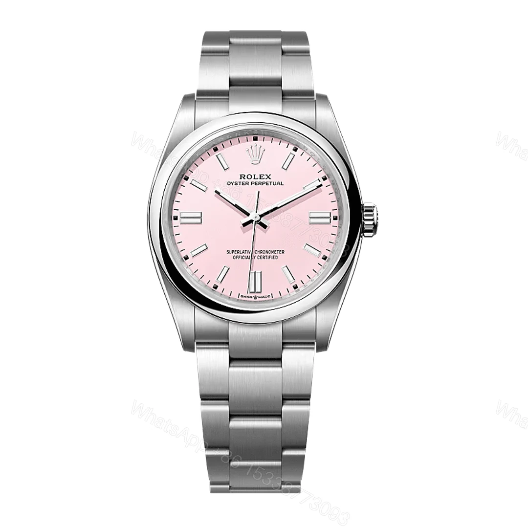 Rolex Oyster Perpetual Pink Dial Replica — view 1