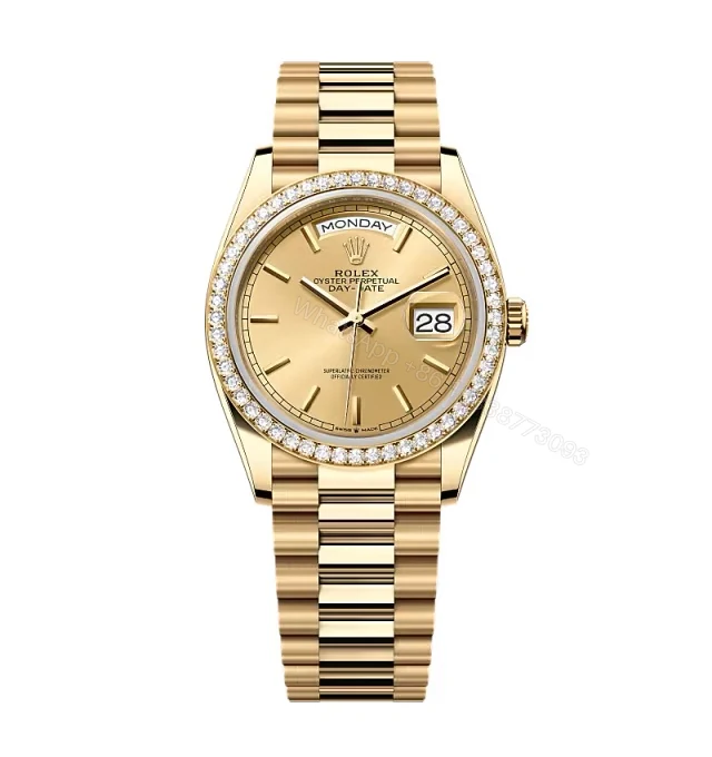 Superclone Rolex Day-Date Champagne Dial 128348rbr-0026 36 mm — view 1