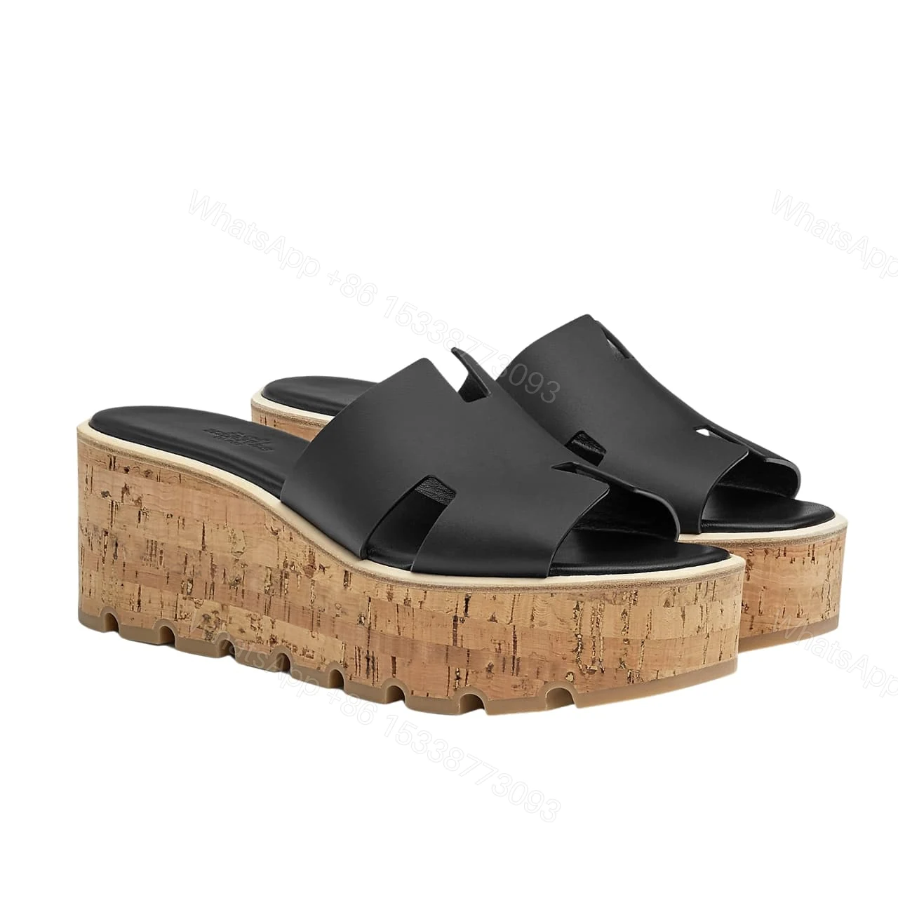 HERMES EZE 30 SANDAL NOIR H221026Z 02400 — view 1
