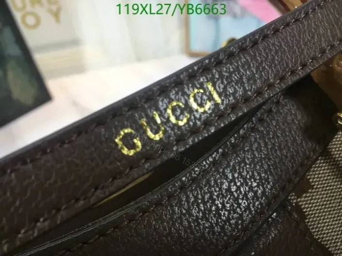 View 7 of Gucci Replica Jumbo GG Large Tote Brown Bag YB66638 – Camel Leather Handbag