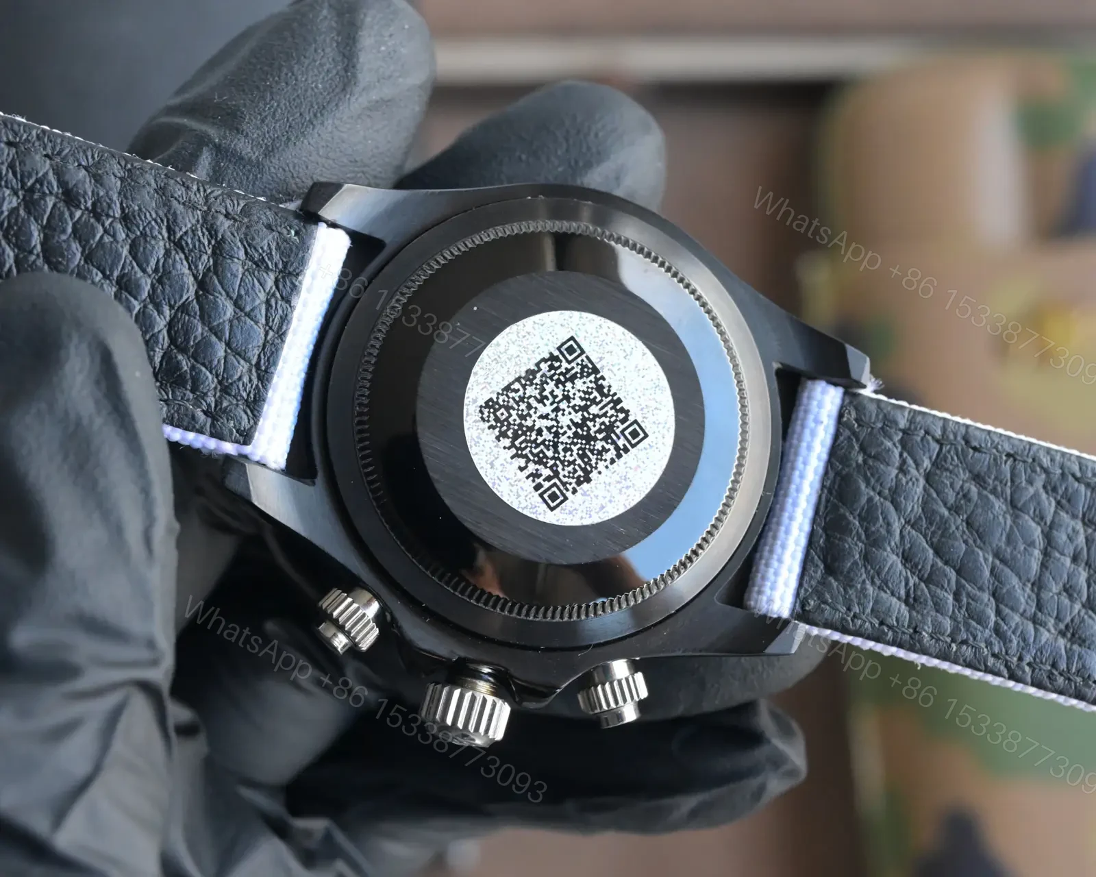 View 7 of Rolex Daytona Rainbow Skeleton Carbon Black Dial Blue Strap Edition 40mm RLX-DAY-RBW-SKL-CARB40-BLU