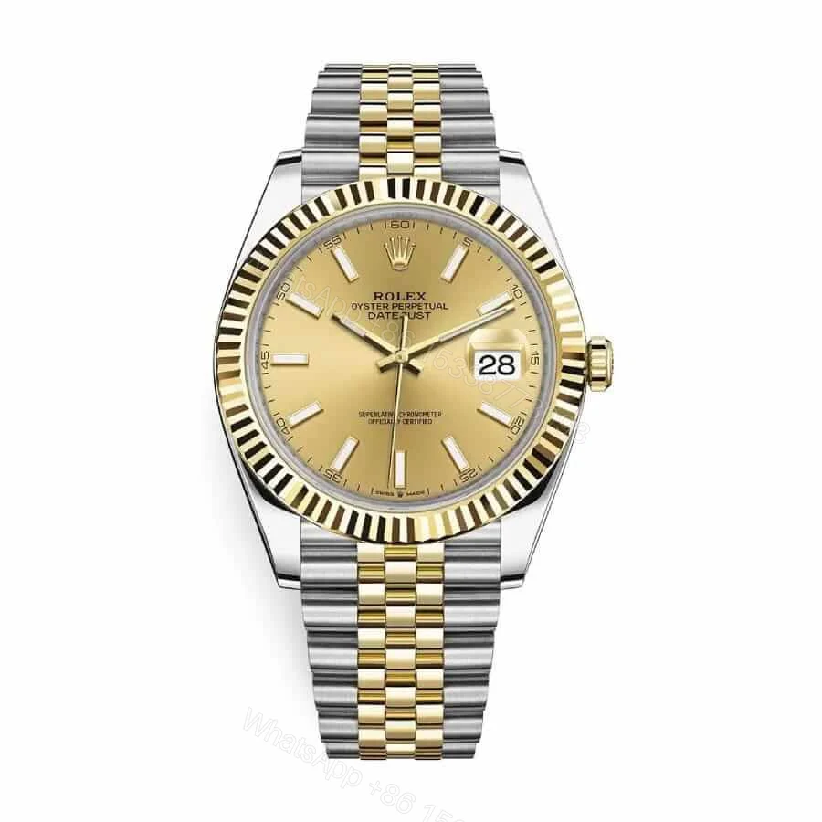 Rolex Datejust 41 Super Clone : Two Tone Champagne Dial 41mm — view 1
