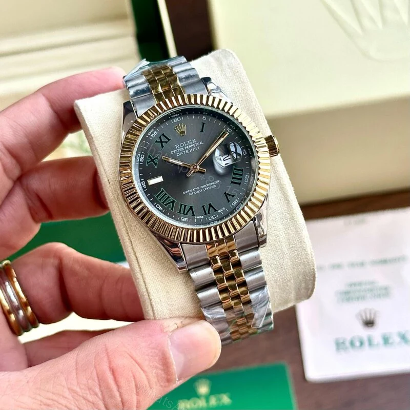 Rolex JustDate Black-Grey 41mm Quartz — view 1