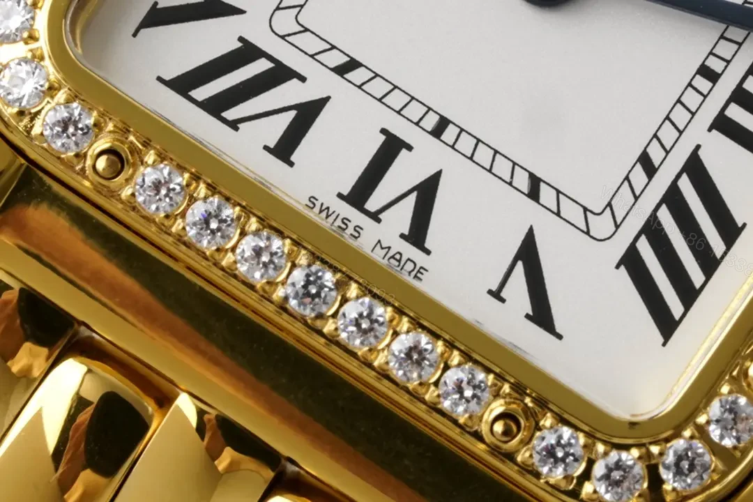 AF Factory Cartier Panthère de Cartier Yellow Gold 27x37mm Quartz Watch with Diamond Bezel — view 1