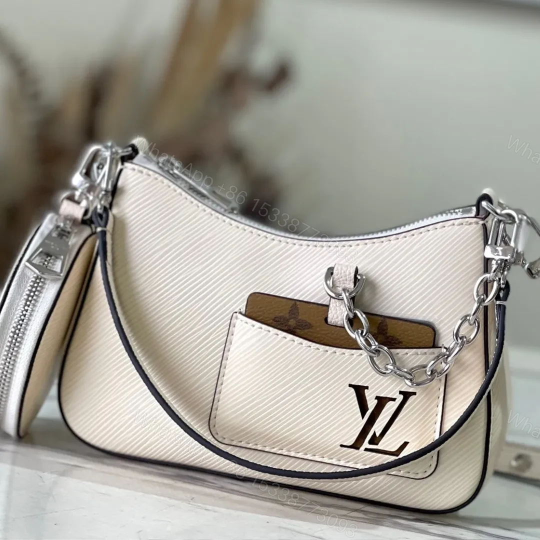Louis Vuitton LV Marellini EPI White Full Set Replica Handbags 20cm — view 1